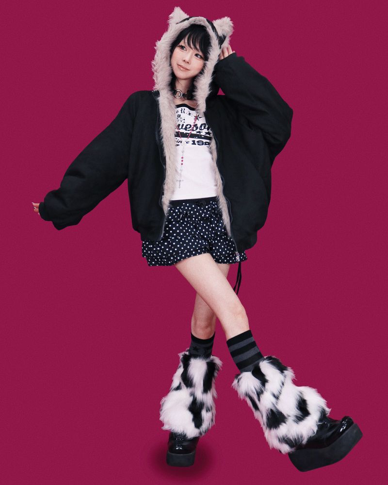 black fox hood jumper (누빔)
