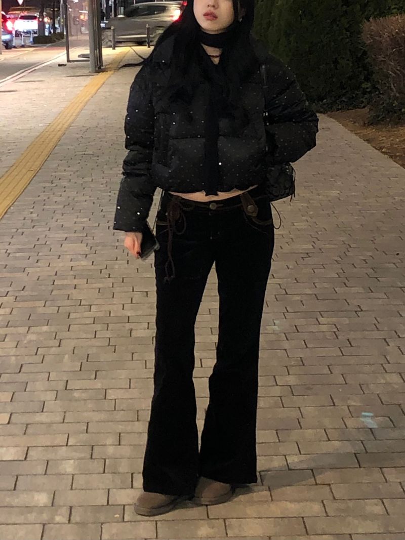 Dot Cubic Puffer Jacket