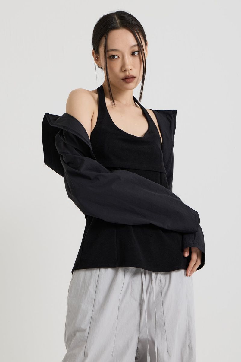 Hooded Shrug, Black