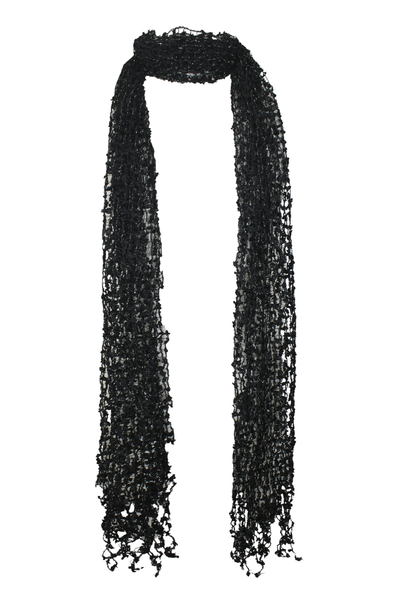 MIAE（ミアイ）の「ツインクルネットスカーフ (Black/White)（ファッション小物）」