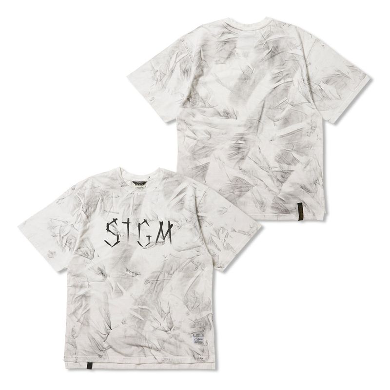STIGMA(スティグマ)の「STGM Paint Dirty Washed Oversized Short Sleeves T-Shirts White / Black(Tops)」