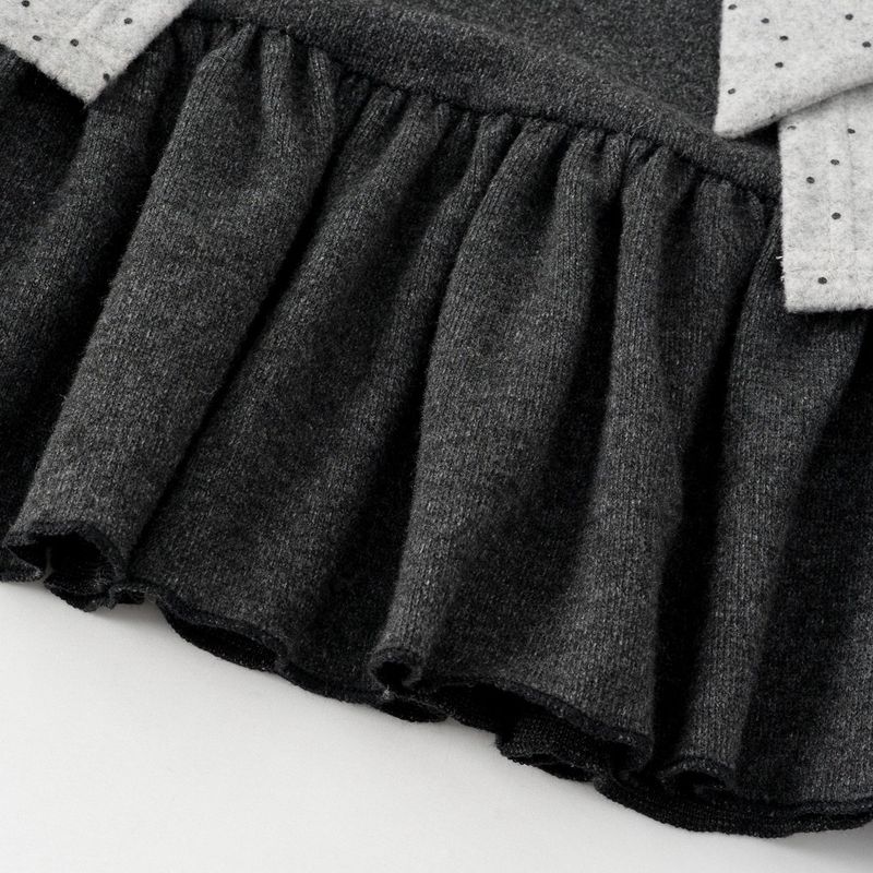 Leze Dot Ribbon Layered Cardigan