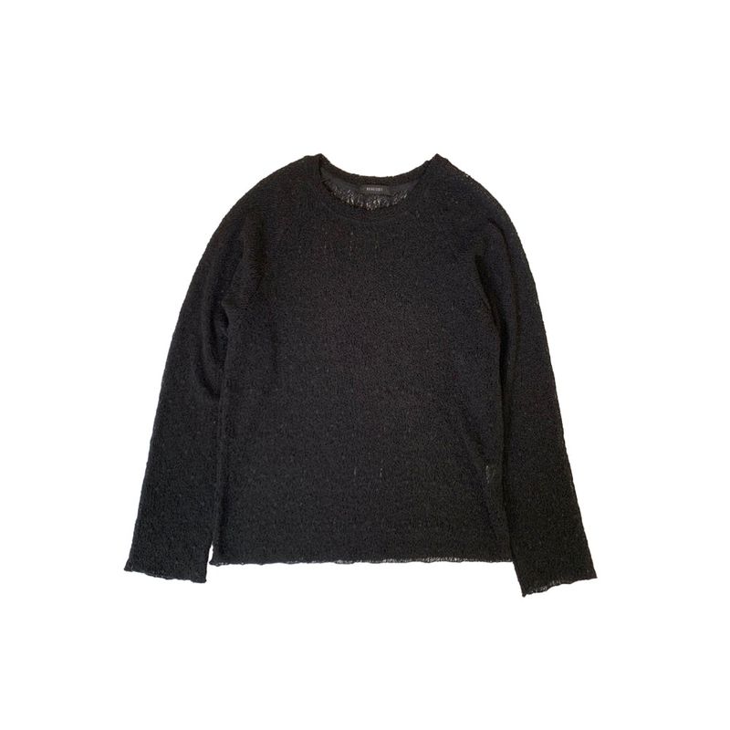 Net Raglan Knit Sleeve (black)