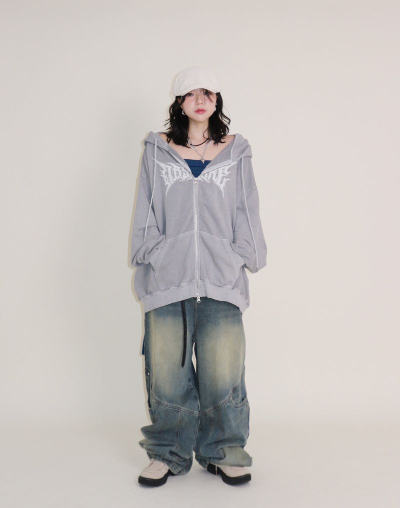 (For men and women) RT Pigment Two-Way Hood Zip-Up