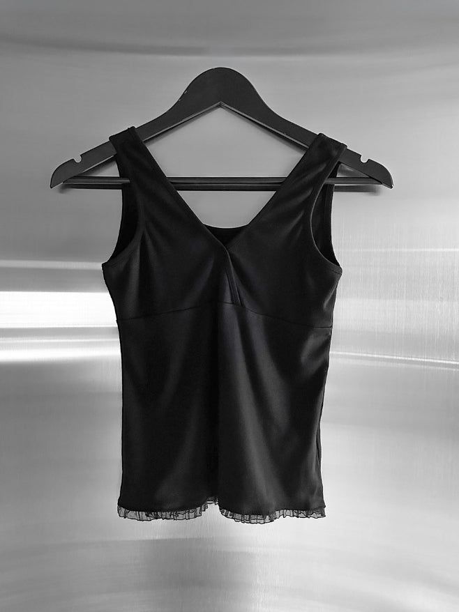 Pre-lace Trimmed Sleeveless