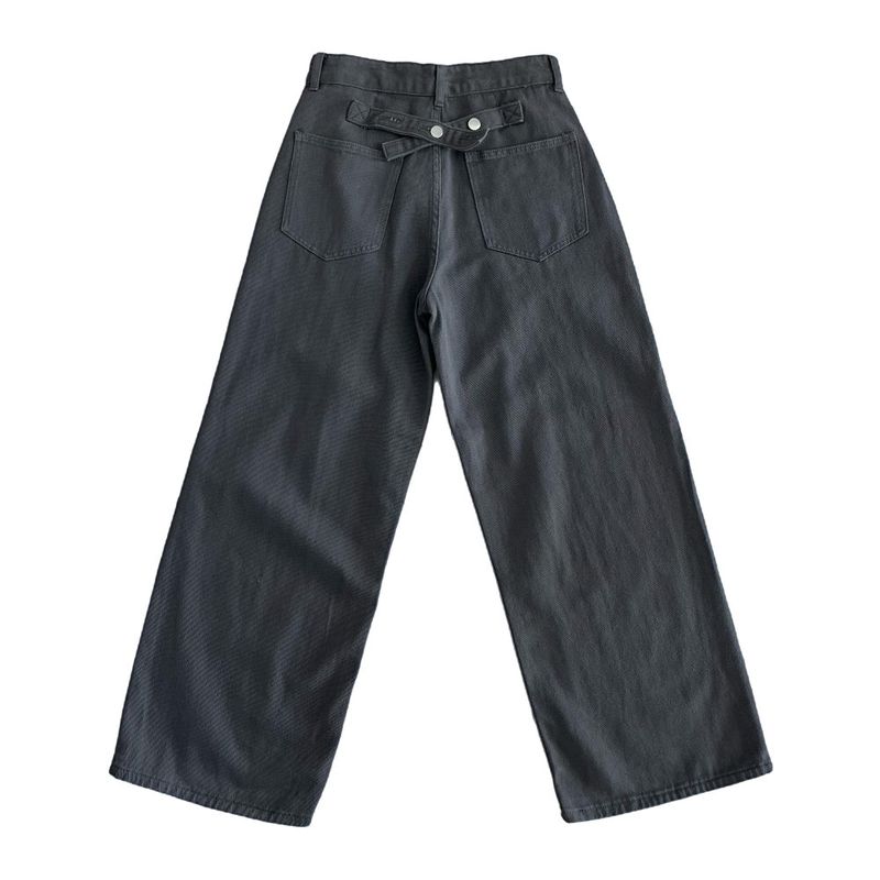 Back Point Bizzo Wide Long Denim Pants
