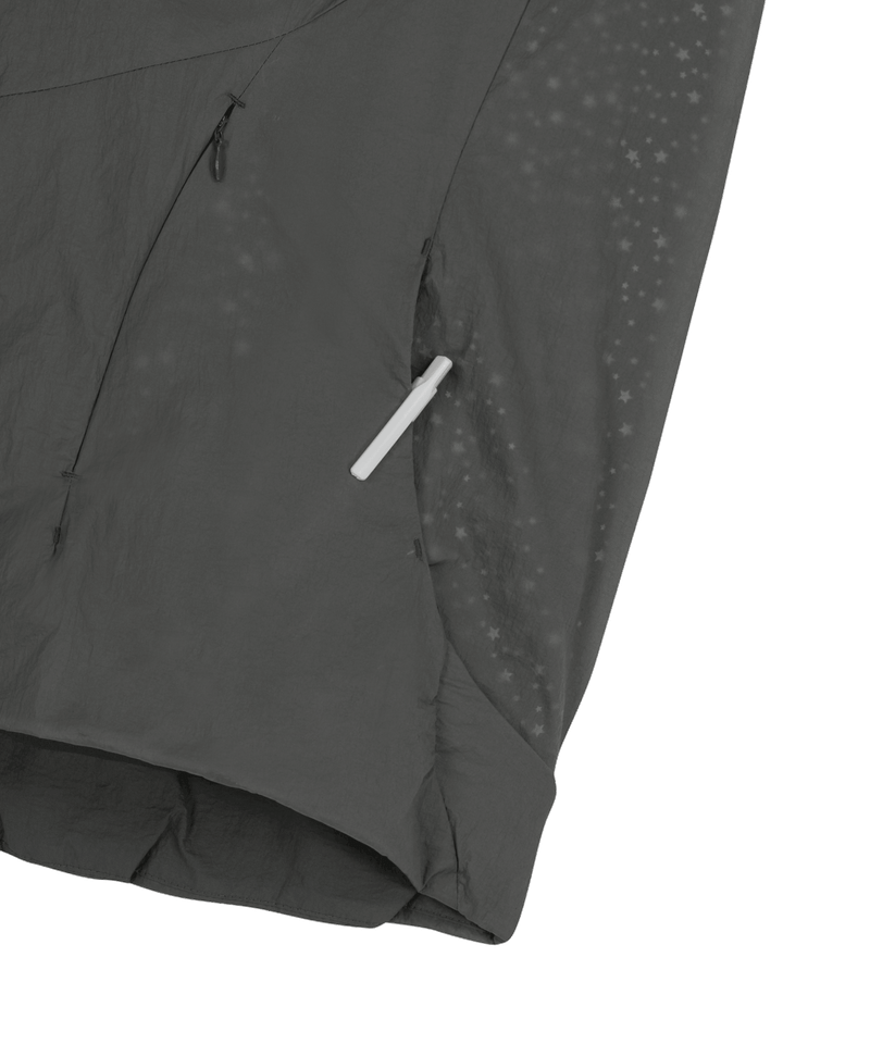 Layered Sheer Blouson / Charcoal
