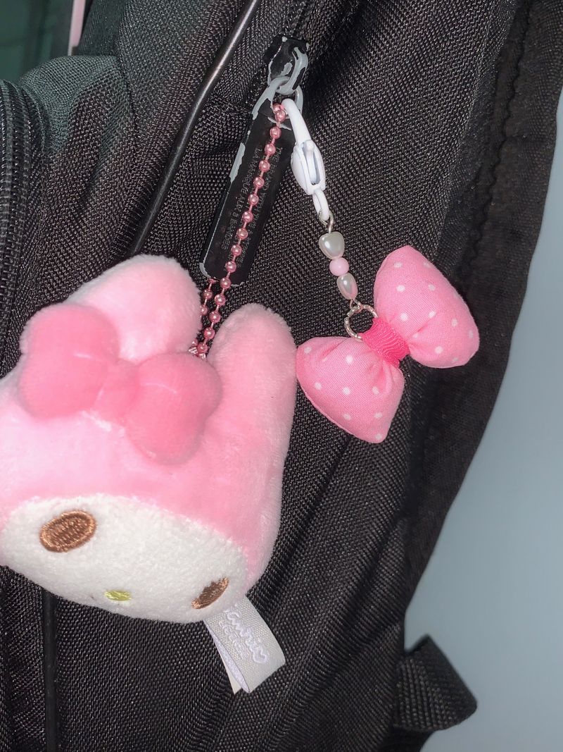 ribbon pop keychain/phone charm