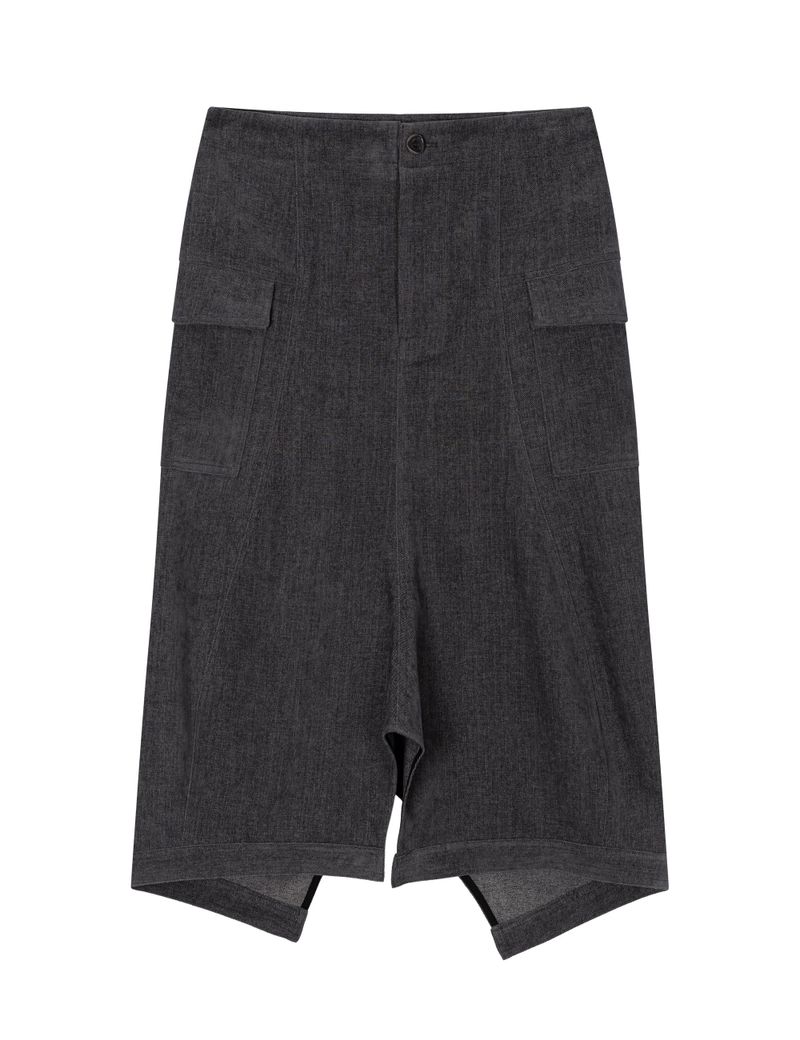 SOFT POCKET SKIRT(GREY)