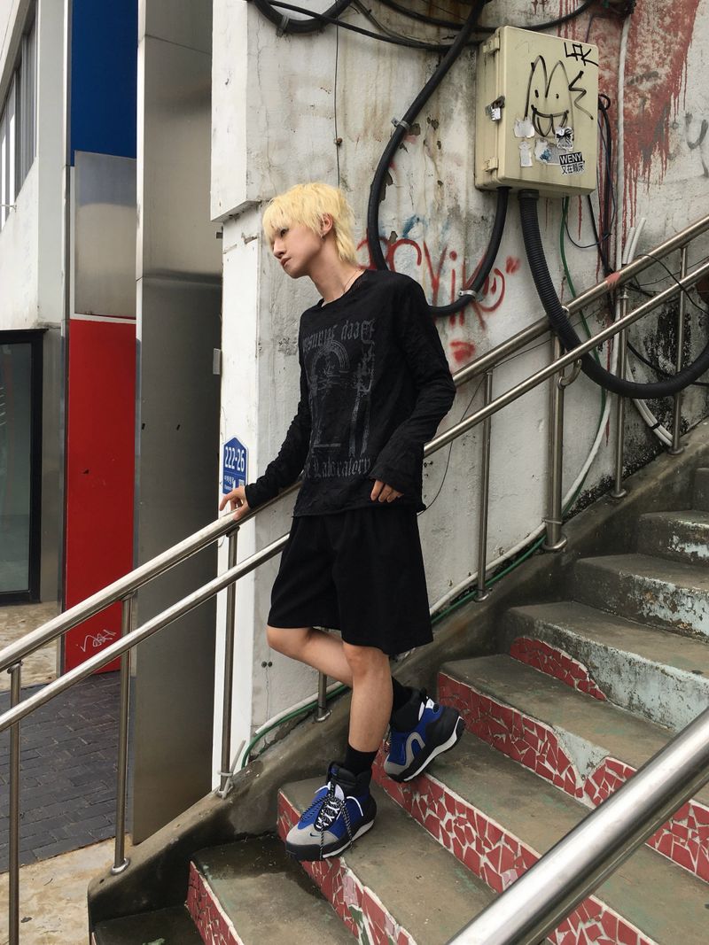 Basic Double-Pintuck Linen Shorts 4C