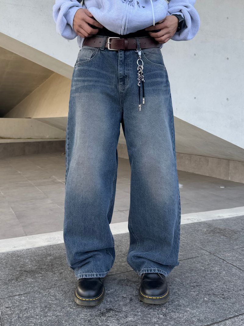 GROOM(グルーム)の「Iron Blue Wide Denim (No.850)(Pants)」