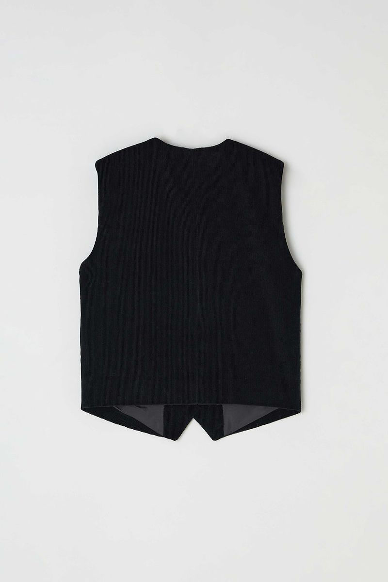 Early corduroy vest_black