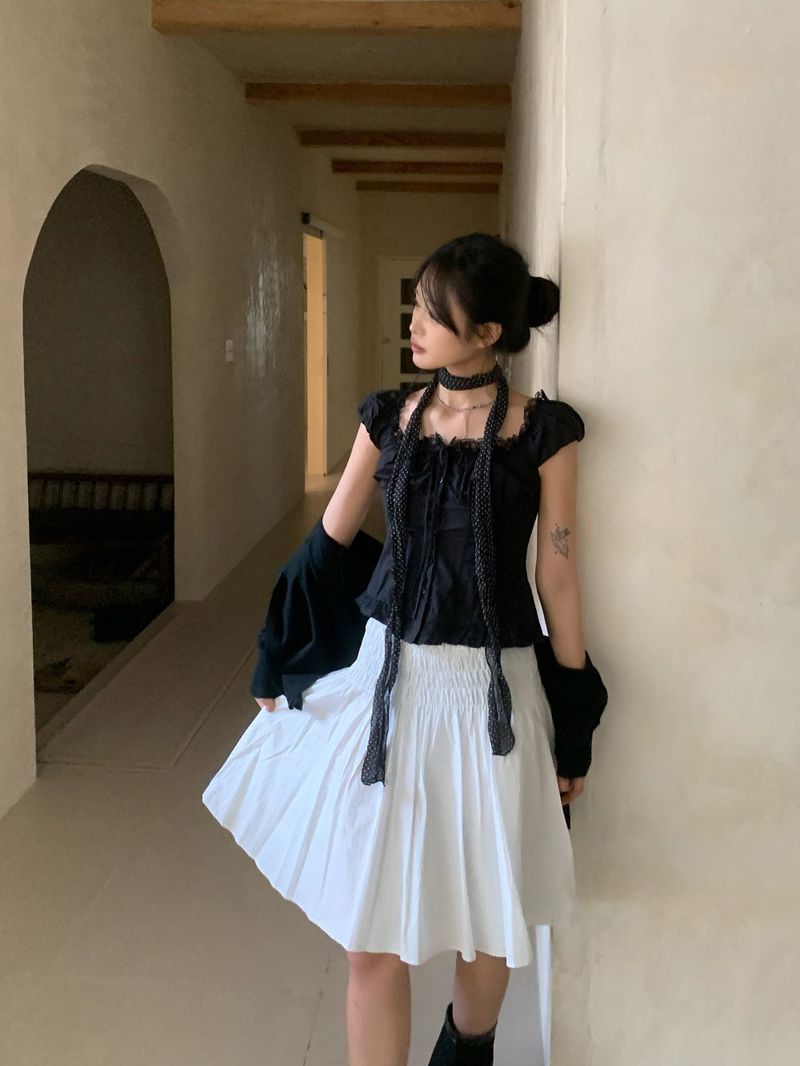 Candy Smoke Midi Skirt