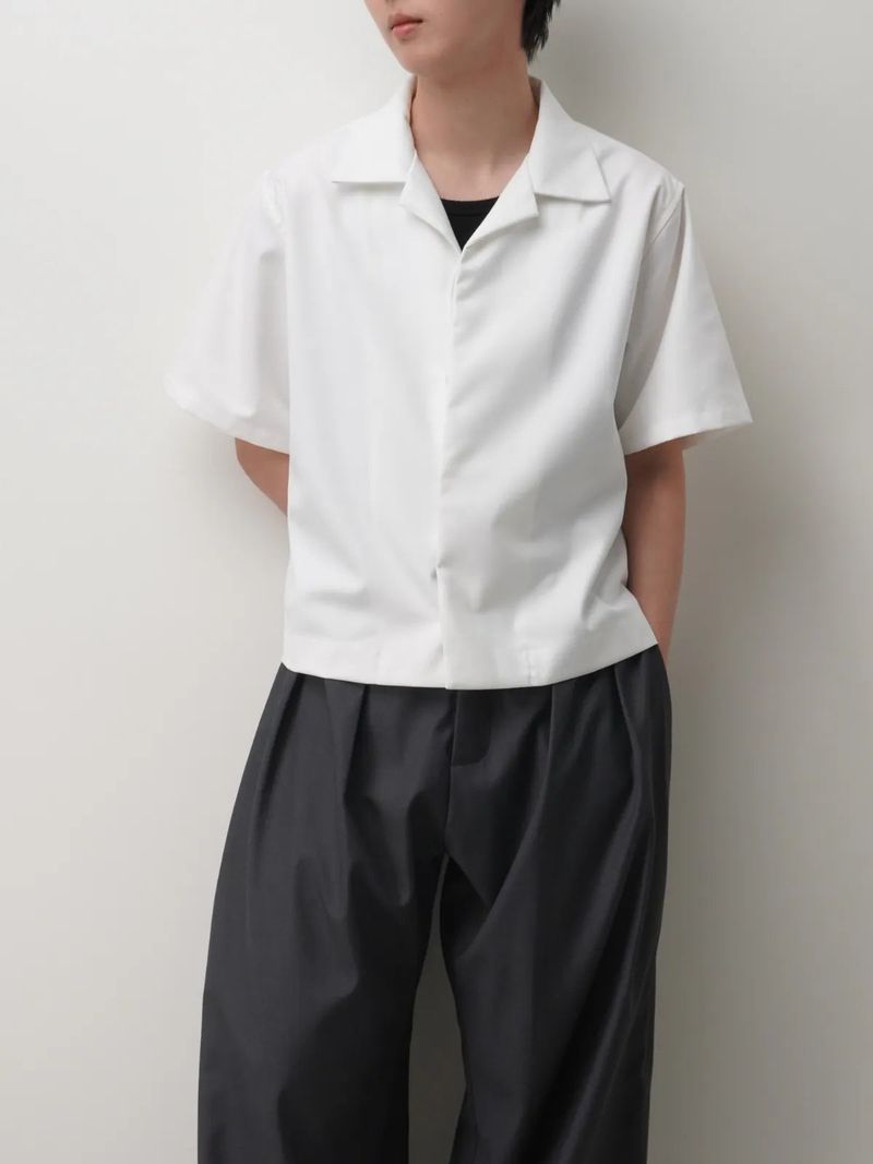 26SS TP1 Cropped Cuban Collar Shirt