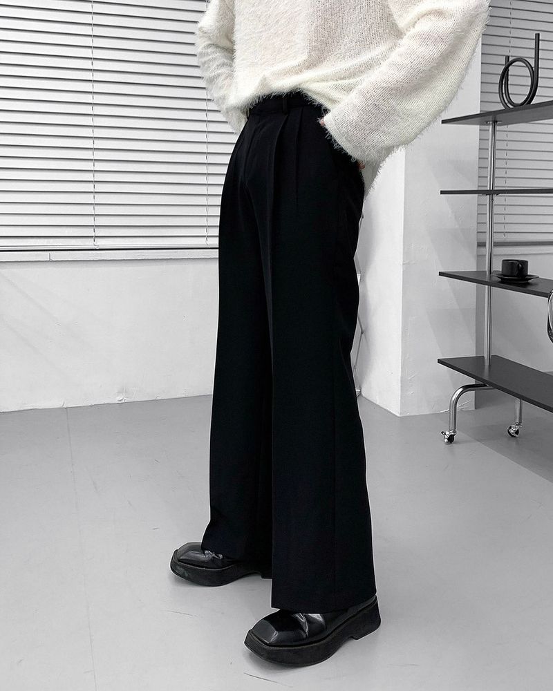 90's Meredith Twotuck Wide Slacks (3 colors)
