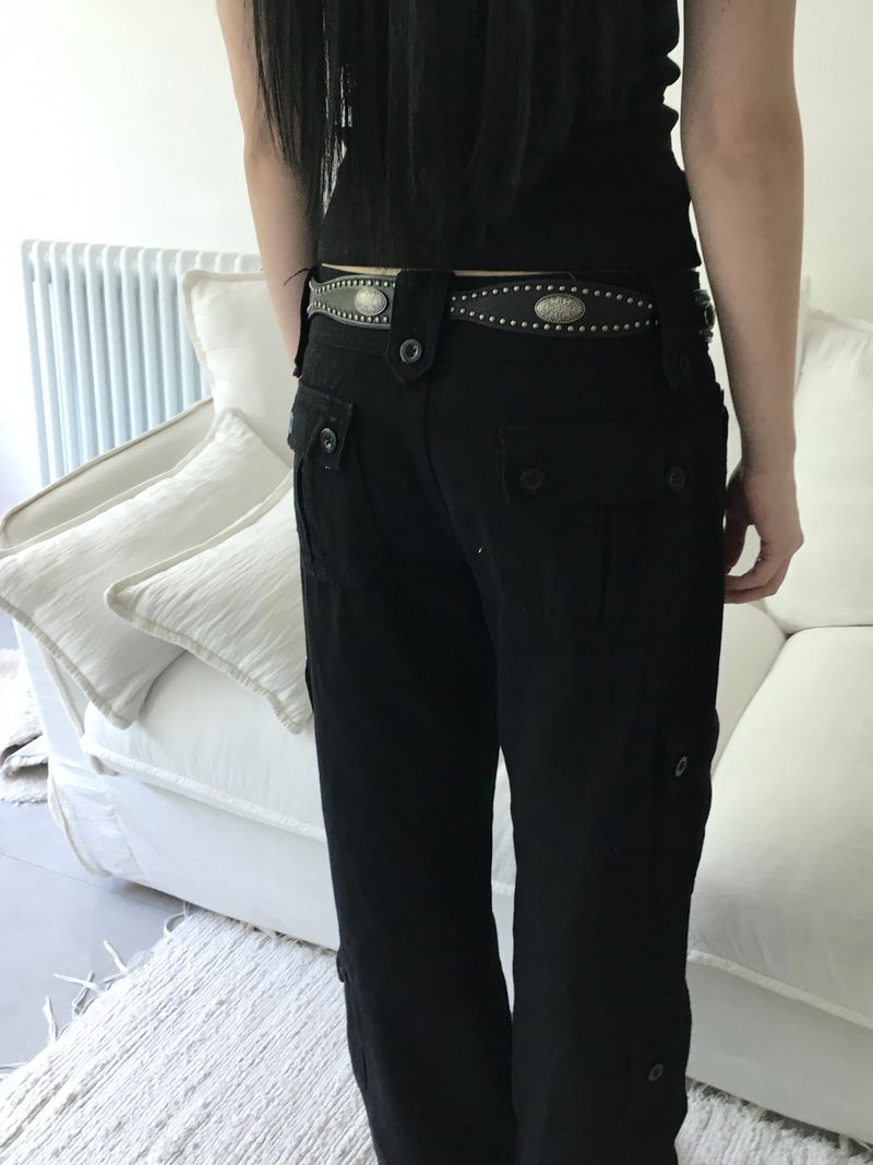 button cargo pants
