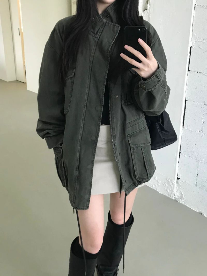 Washed Field Jacket (2 colors)