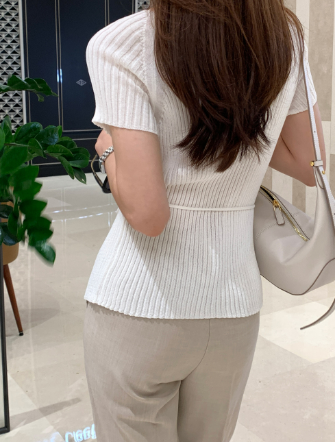 Loop Cooling Short Sleeve Knit Cardigan / 4 colors