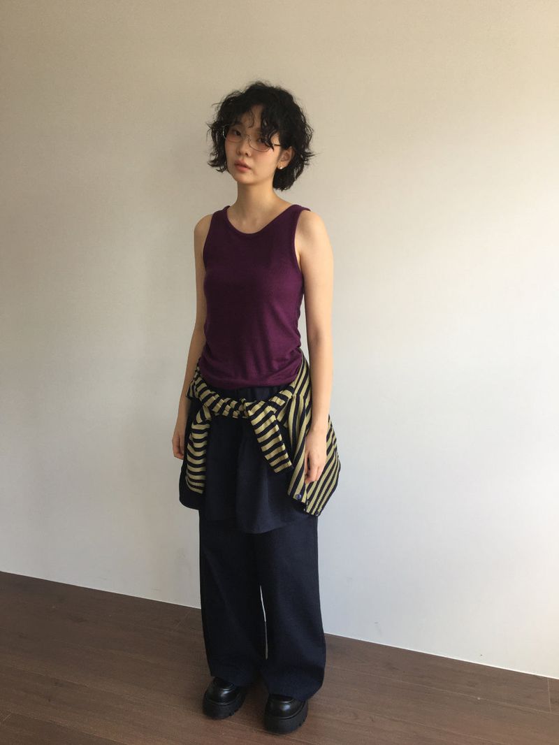 Silk Wool Crewneck Sleeveless (5color)