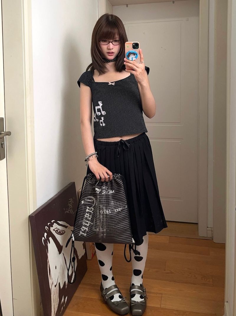 Punk Backpack Bag [Black]
