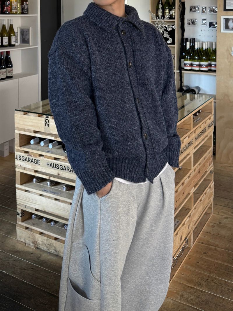 Eden high neck knit cardigan