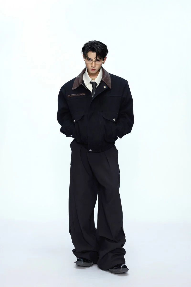 Colorblock Utility Pocket Zip Jacket