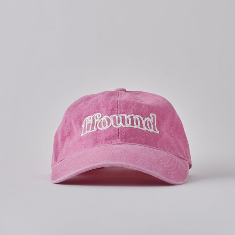 FFOUND2 VINTAGE STONE WASHED BALL CAP / PINK