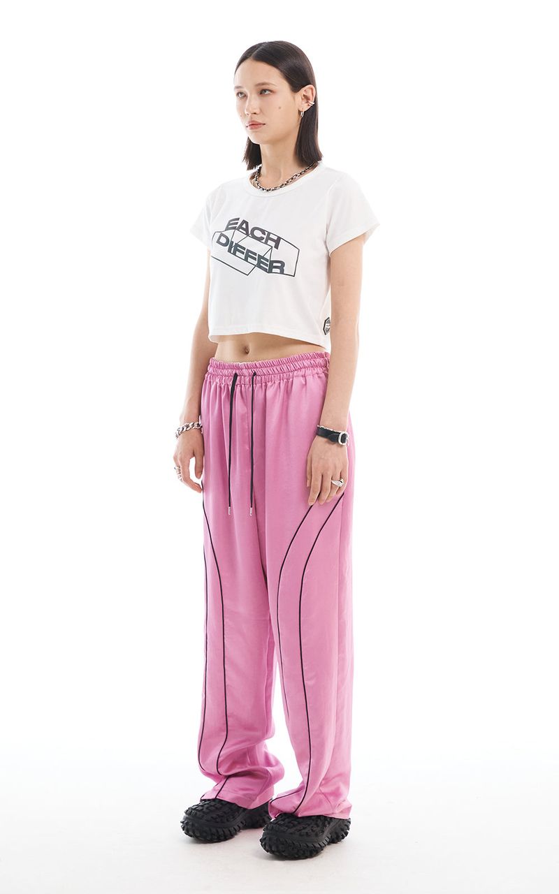 REFLECTIVE CROP T-SHIRT_WHITE