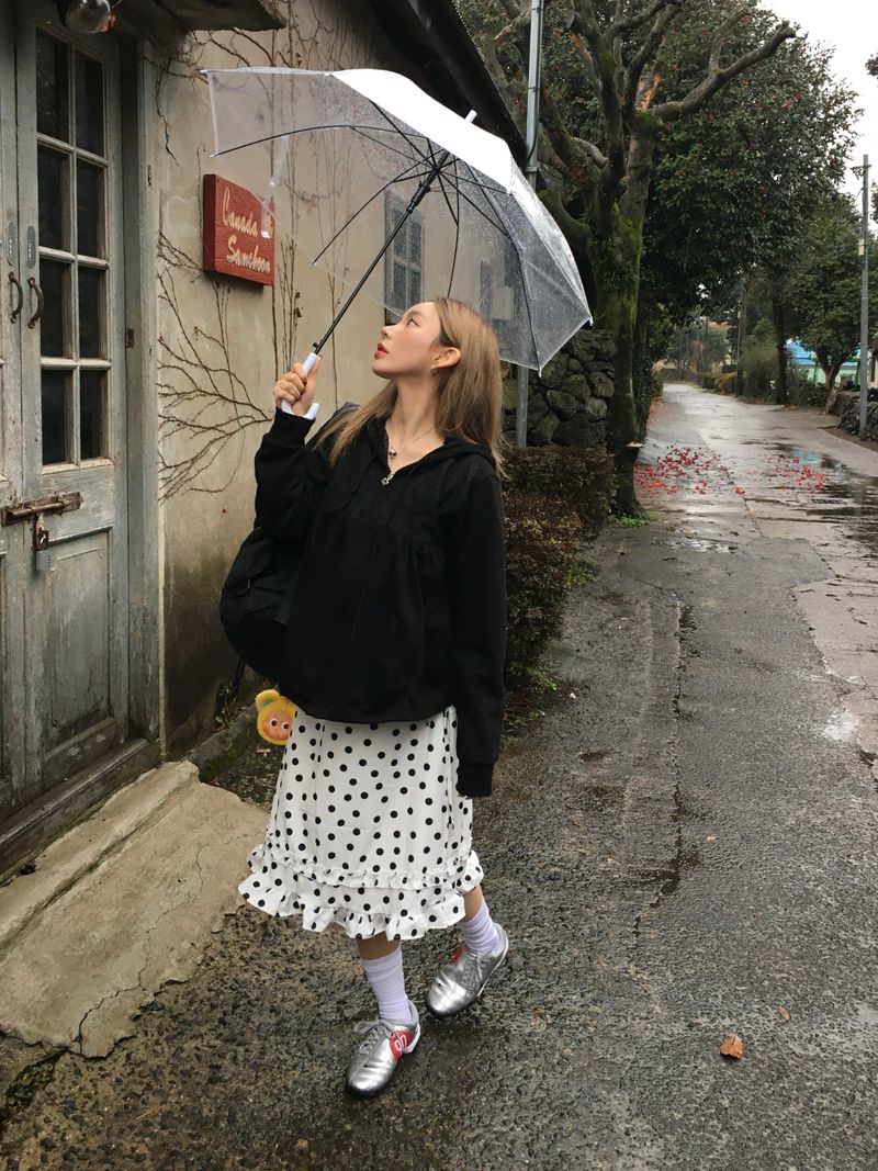 Popo Dot Frill Skirt (2c)