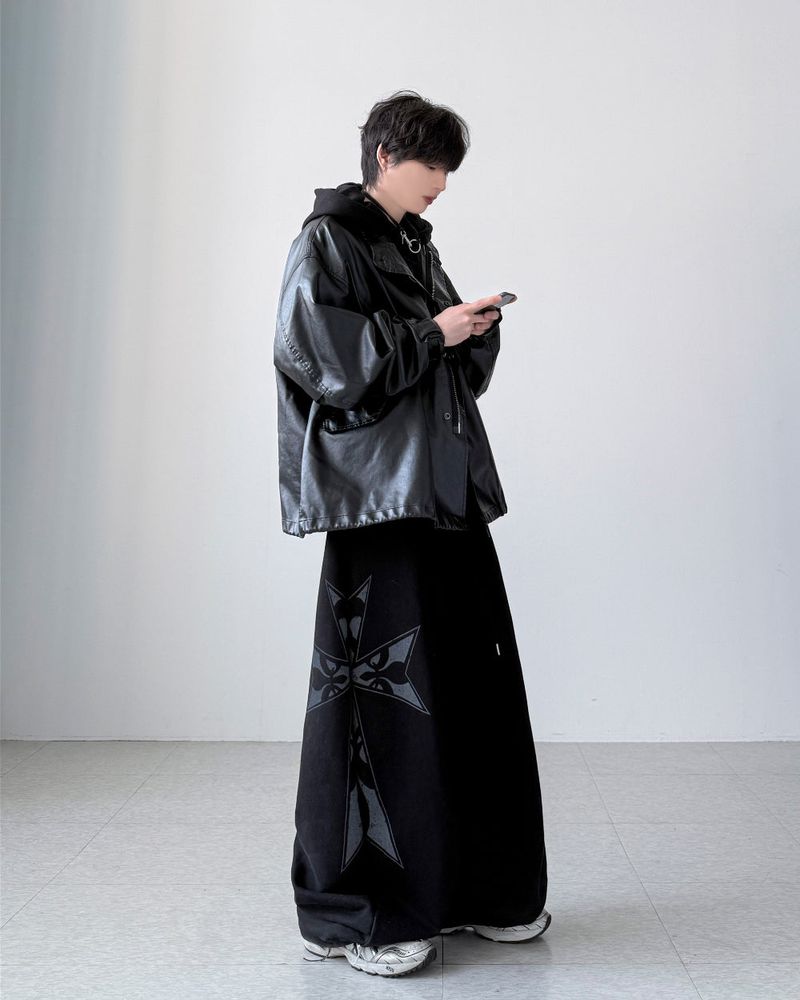 Pheno Washed Leather Parka