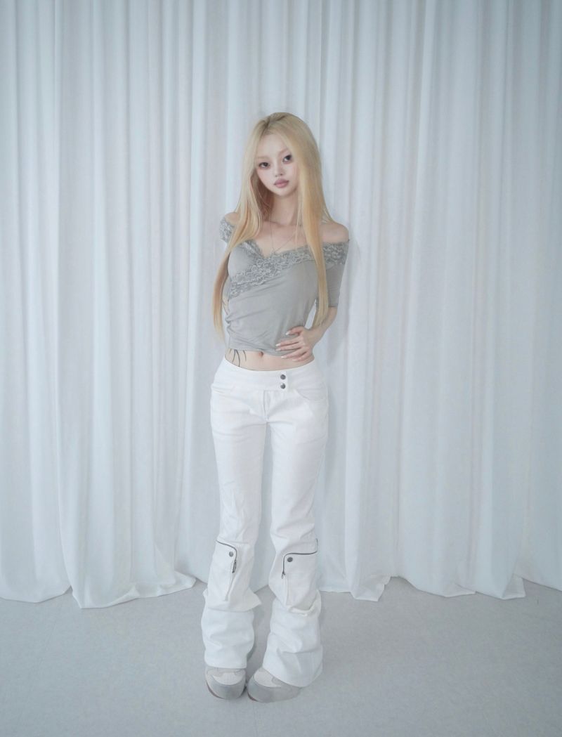 slay pocket bootcut pt (2 color) 