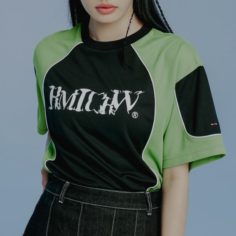ROMANTIC CROWN（ロマンティッククラウン）の「BLAZE SPORTS JERSEY_LIGHT GREEN（Tops）」