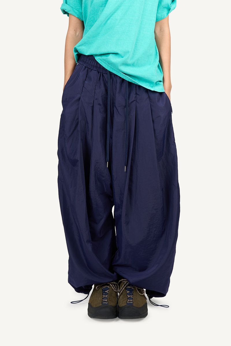 Side ethnic nylon pants