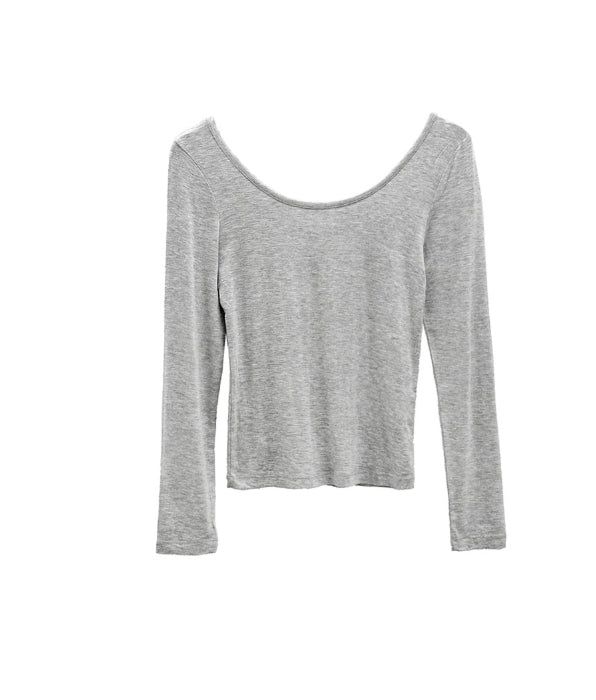 Roun Basic Deep Round Neck Tee
