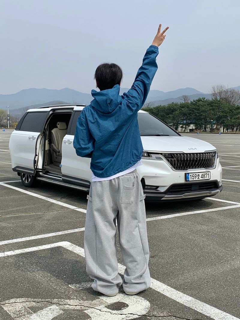 Pinch Side Snap Sweat Pants 6C