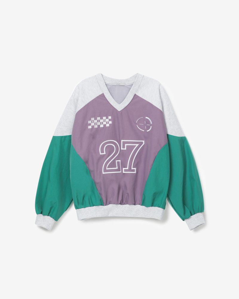 AIMOFF（アイムオフ）の「Calico set-up sweatshirts [ white melange ]（Tops）」