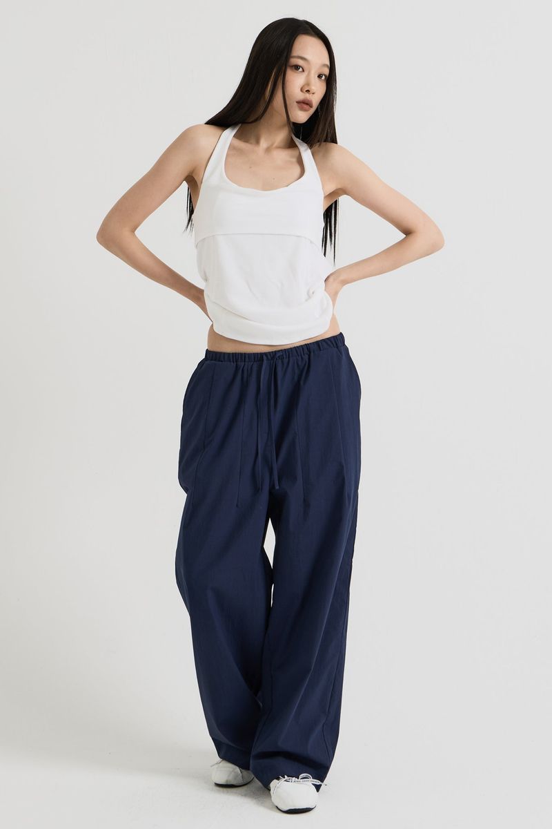 Halterneck sleeveless, White