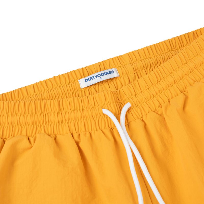 Script Logo Nylon Shorts - Yellow