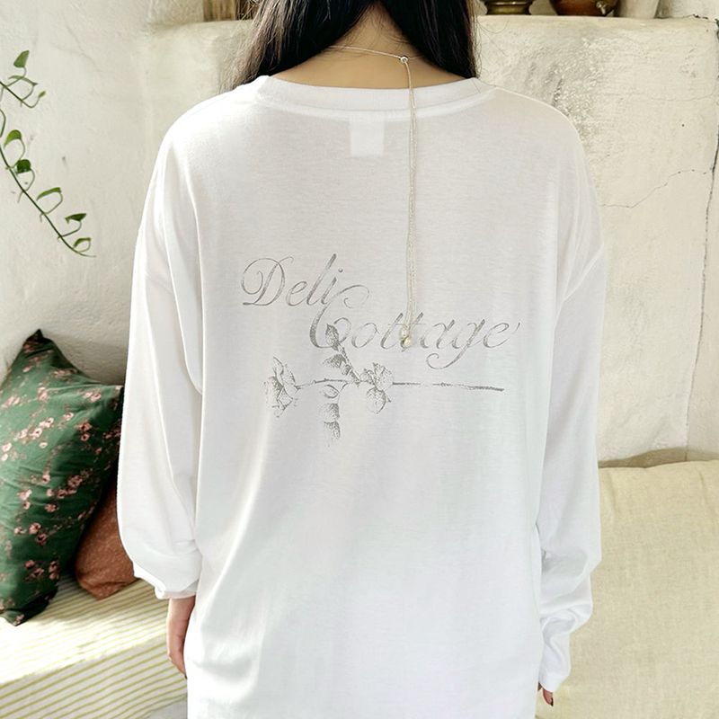 Garden long sleeve T (white)