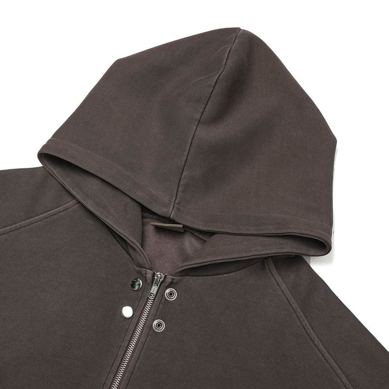 ASCLO Rivet Point Sweat Hood Zip Up (3color)