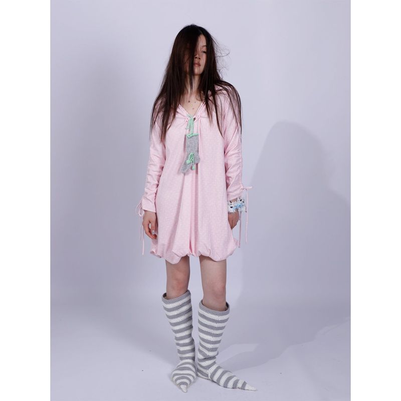 ポルカドットツーウェイドレス/トップス