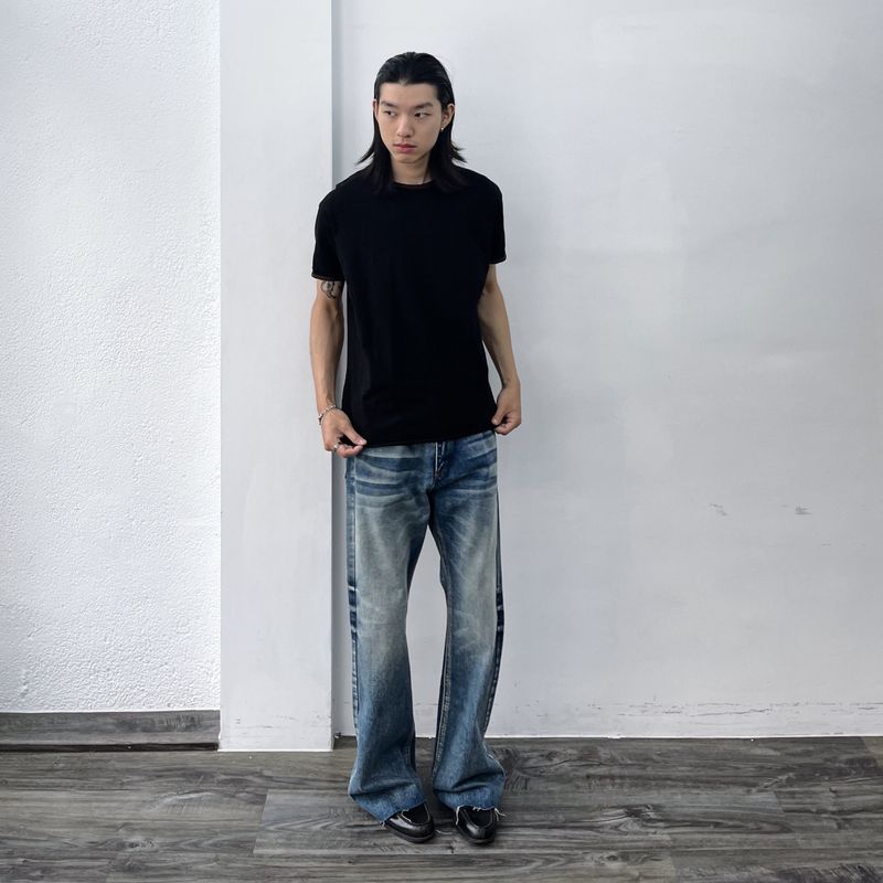 Ghost Fade Wide Jeans