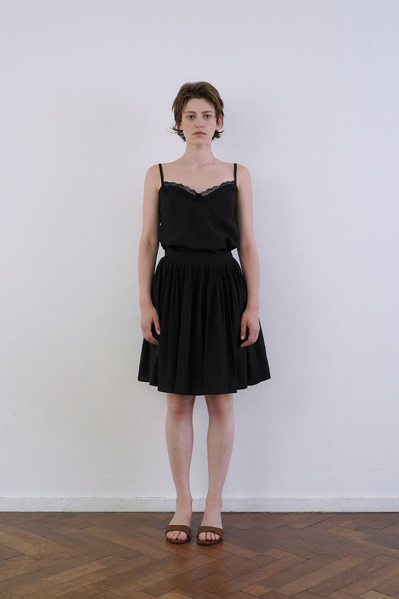Sleek tensel skirt_black