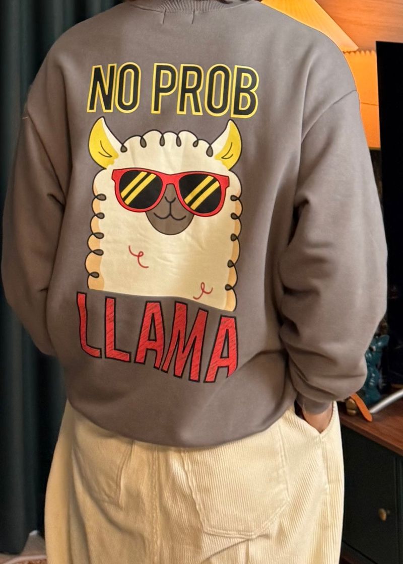 Couple Lama Character Sweatshirt 3COLOR
