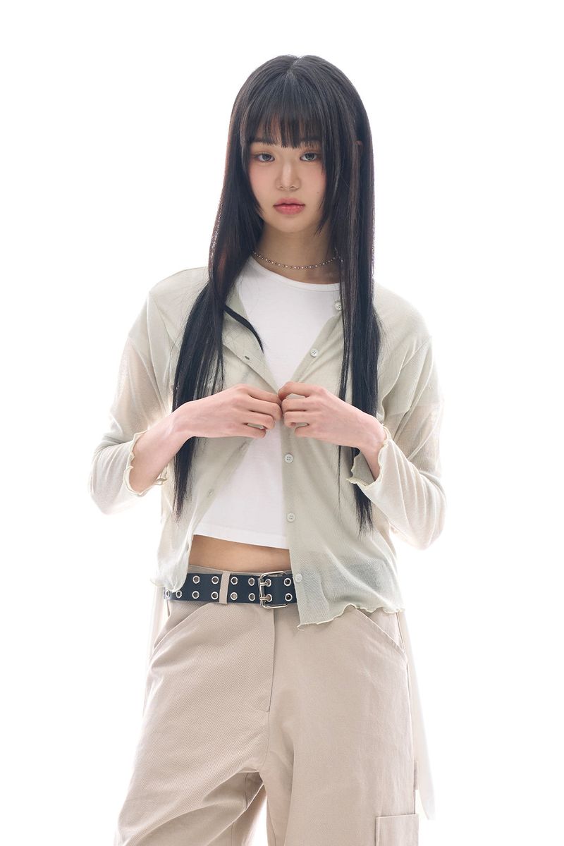 Eller lettuce edge cardigan