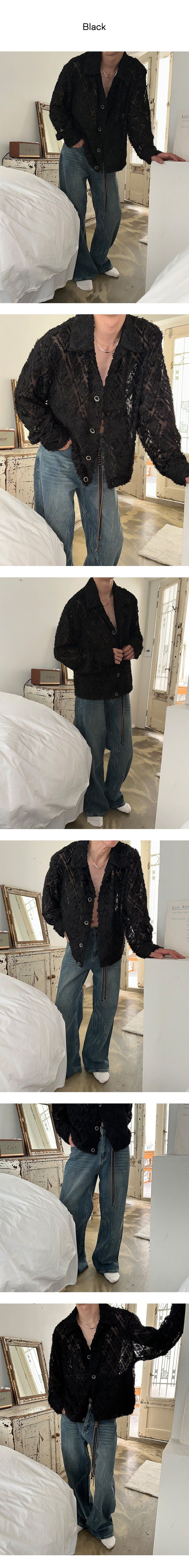 [UNISEX] Tessel fringe jacket (2color)