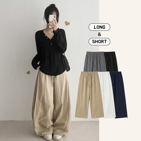 hijjoo（ハイチュー）の「Hats2 Nylon Side-Pintuck Wide Pants (5 colors)（Pants）」