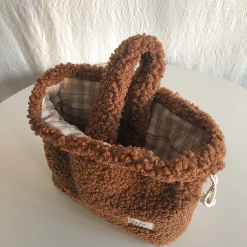 【MADE】Dumble fur string hand bag