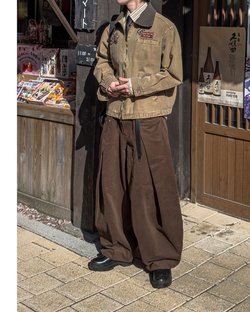 Cuff Bizo Balloon Cotton Pants