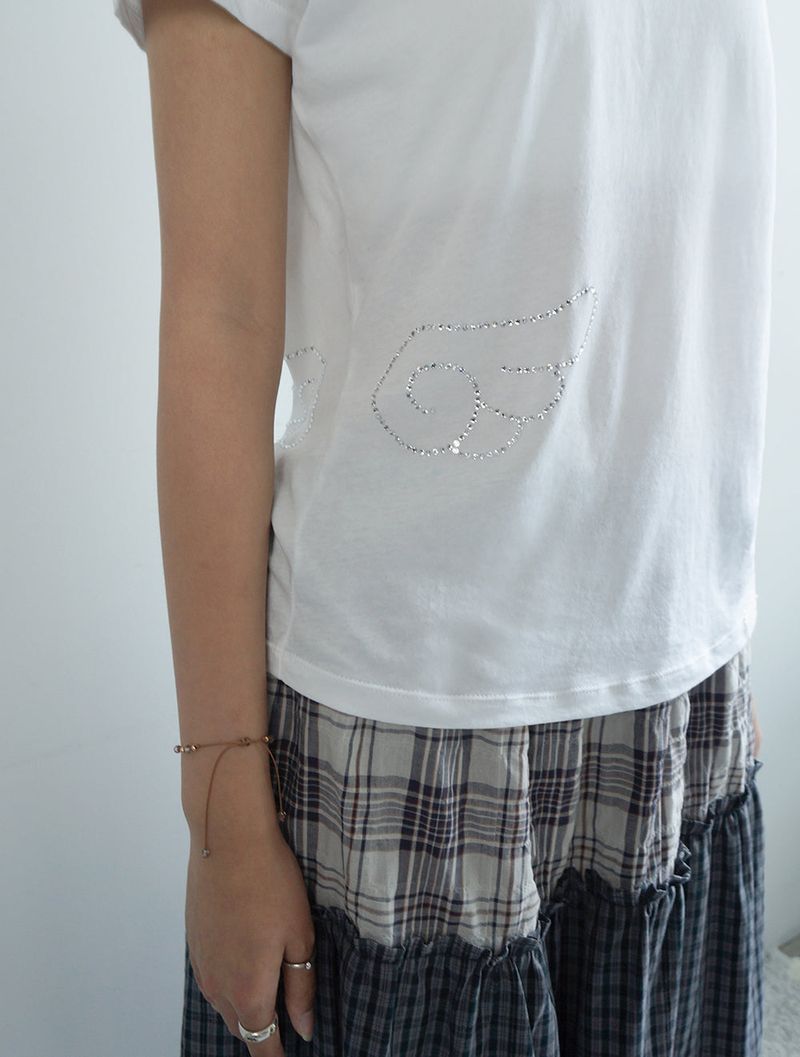 Angel Wing Tee -White